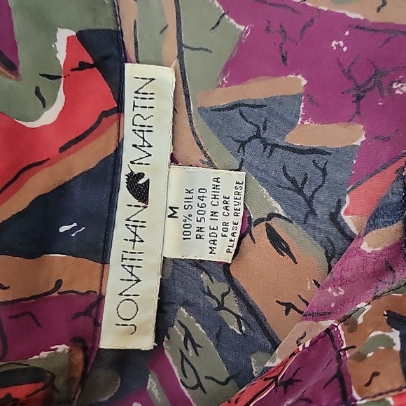 Vintage silk Shirt Jonathan Martin - Picture 6 of 9